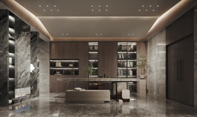 现代茶室3D模型下载